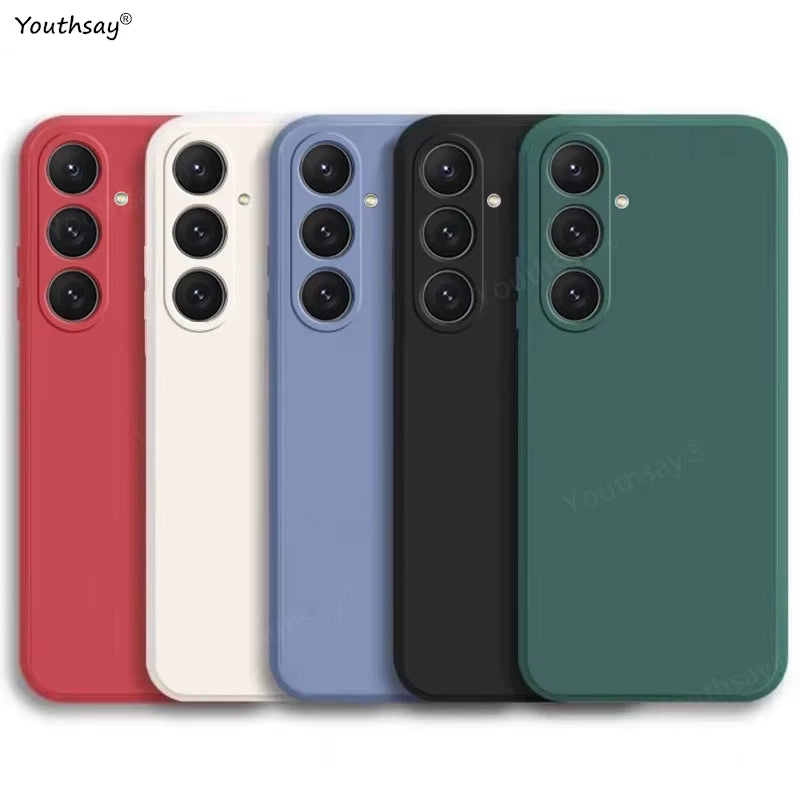 For Samsung Galaxy A16 Case Cover Samsung Galaxy A17 A16 A56 A36 A15 Funda Coque Soft Original Liquid Silicone Case Samsung A16
